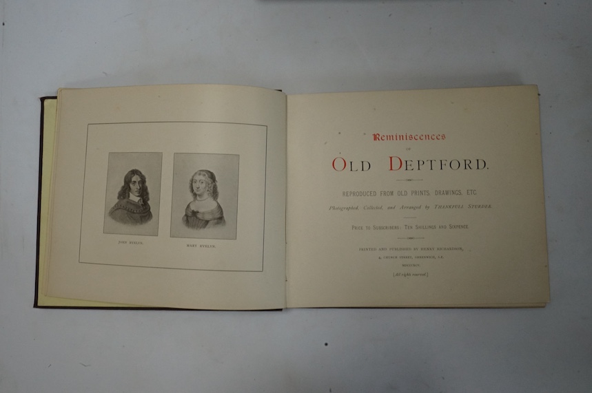 Howell, George Owen - The Kentish Note Book: a half-yearly magazine of notes, queries, and replies ... 2 vols. frontispieces; original gilt cloth. Gravesend & Plumstead, 1891-94; Leeds, C.S. - Chats About Gillingham ...